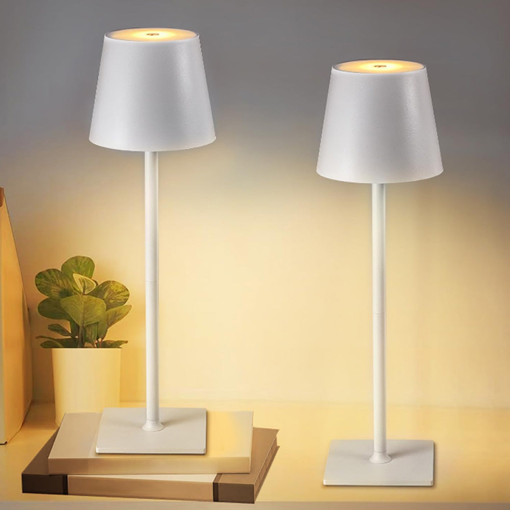 Rechargeable Table Lamp 3 Color Cordless LED Table Lamp Touch Desk Lamp