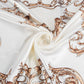 90cm Square Head Scarf Printed Satin Hair Scarf Bandanas for Women