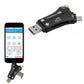 4-in-1 Multi-Interface Memory Card Reader with iPhone Charging Port