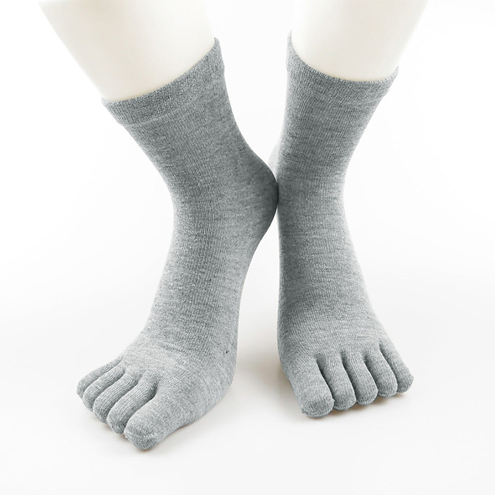 5 Pack Mens Breathable Five Toe Socks