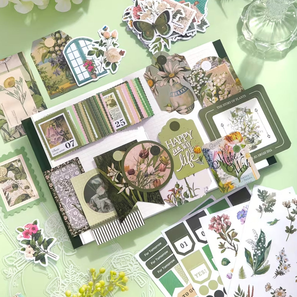 Vintage Scrapbook Kit Bullet Junk Journal Kit with Journaling and Scrapbooking Supplies