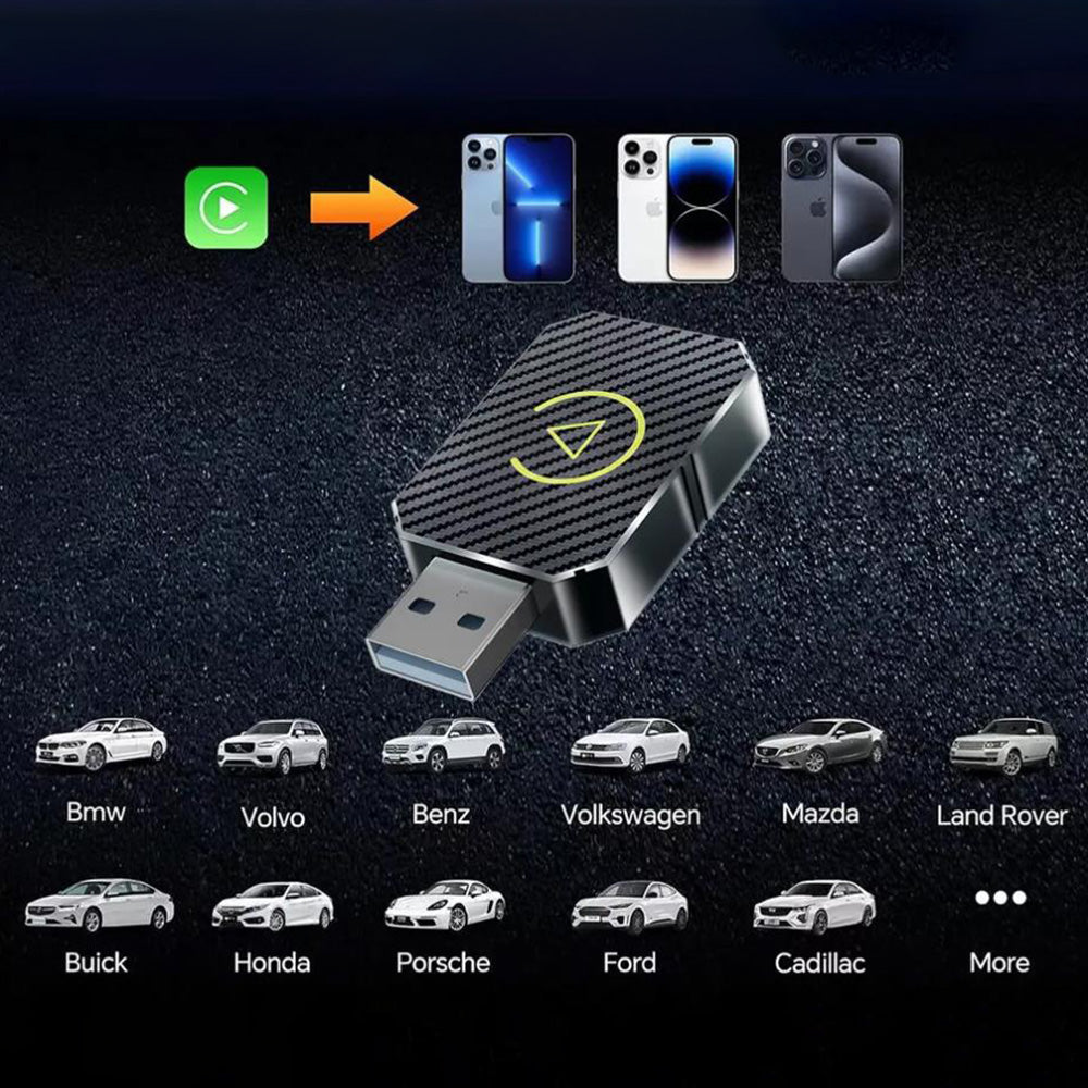 Wireless Android Auto Apple Carplay Adapter USB Car Dongle Connect Box