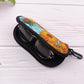 Lightweight Soft Glasses Case Scratch-Resistant Zipper Sunglasses Pouch for Travel and Commuting