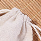 10 Pack Cotton Linen Drawstring Storage and Gift Bags in 2 Sizes