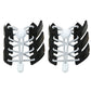 2 Pairs Elastic No Tie Shoelaces with Spring Lock for Adults and Seniors Easy On and Off