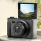 5K Digital Camera 18X Zoom Flip Screen Point and Shoot Camera with 64GB Memory Card