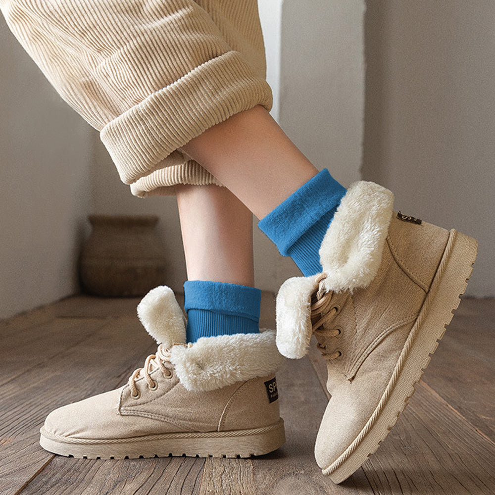 3 Pair Women Warm Plush Thermal Socks Thick Winter Snow Boot Socks