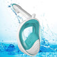 Full Face Snorkel Mask – 180 Degree Panoramic View Anti-Fog & Leak Proof-Green