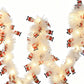5M Christmas LED Garland with 50 Warm White Lights for Indoor Outdoor Tree Decoration