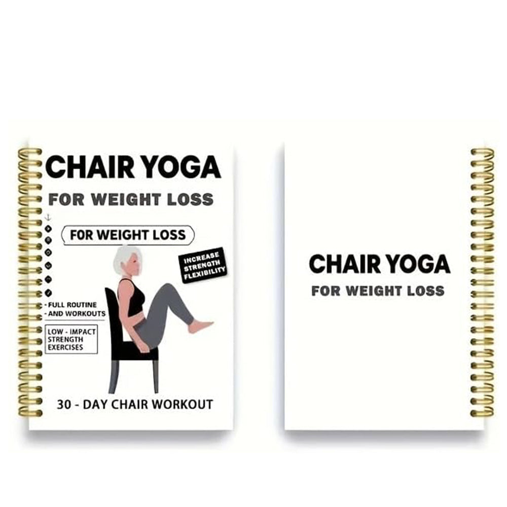 30 Day Chair Yoga Spiral Notebook Illustrated Sitting Guide