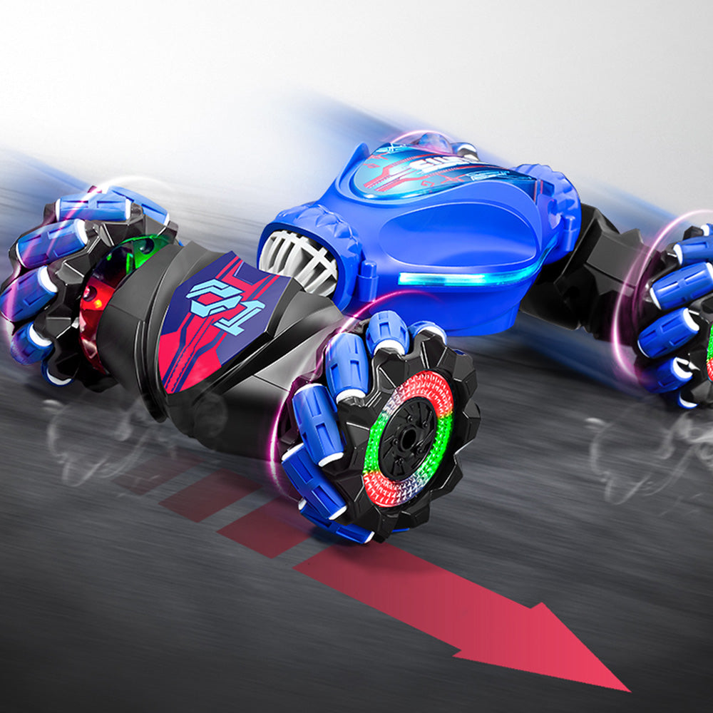 2.4GHz RC Stunt Car Toy With Light Music Xmas Gift Drift Twist Car Toy