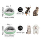 Plush Cushioned Hooded Winter Pet Bed
