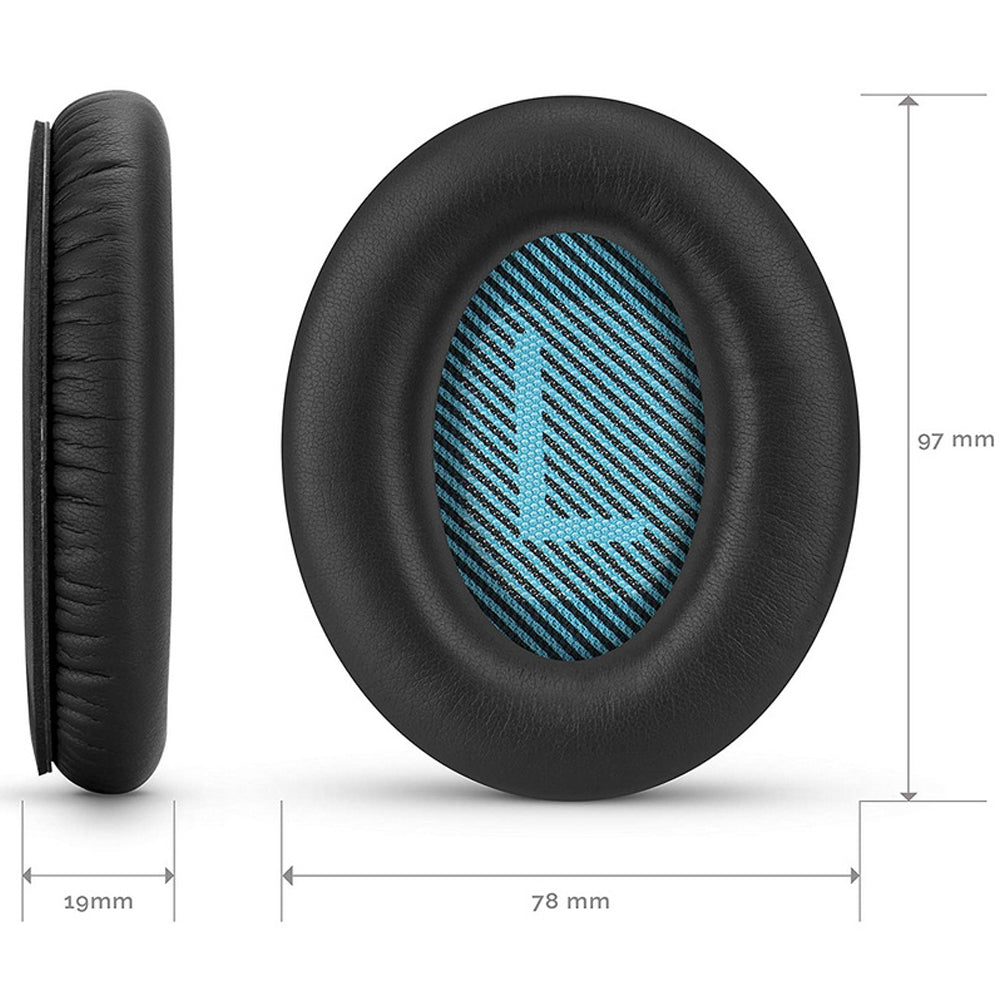PU Leather Replacement Ear Pads Cushions For QuietComfort QC25/QC35