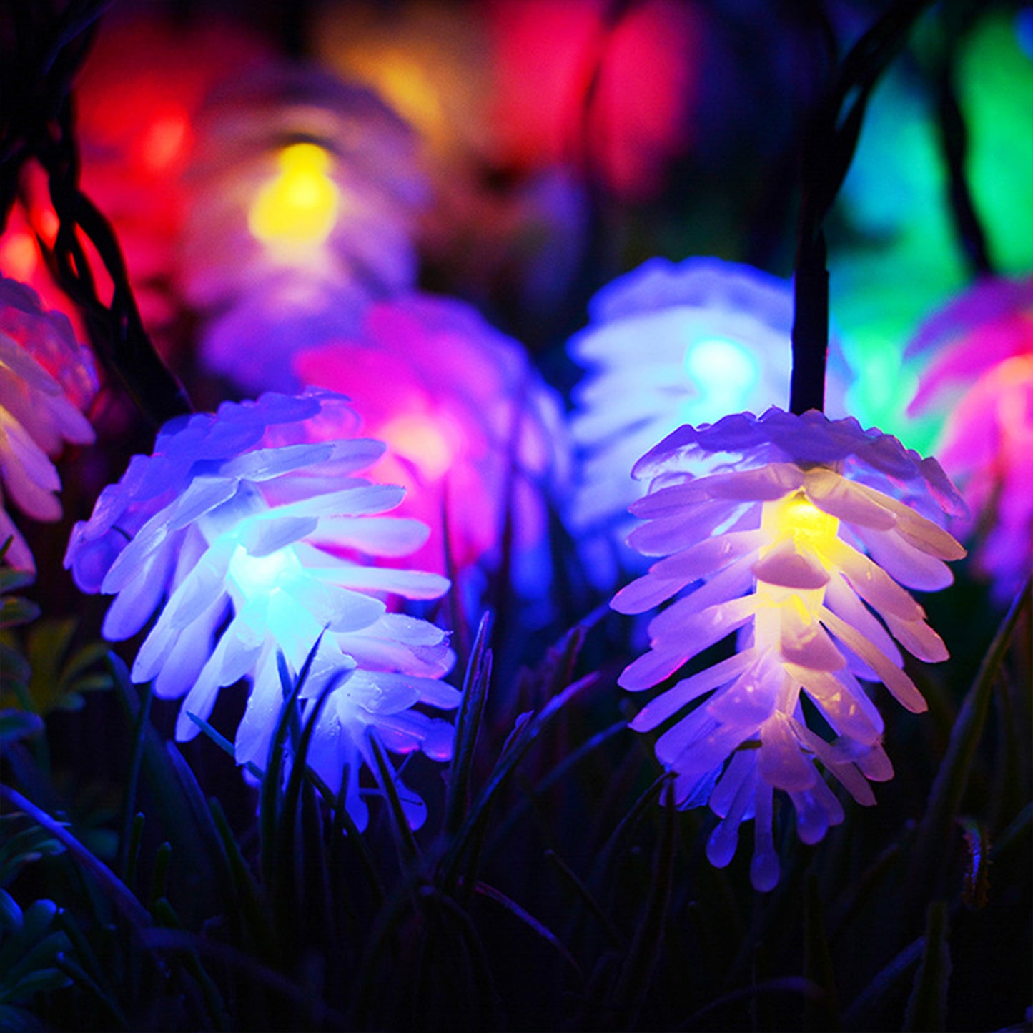 20 LED Pine Cone Solar String Lights Fairy String Lights