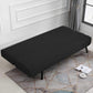 Armless Solid Color Stretch Folding Sofa Bed Cover