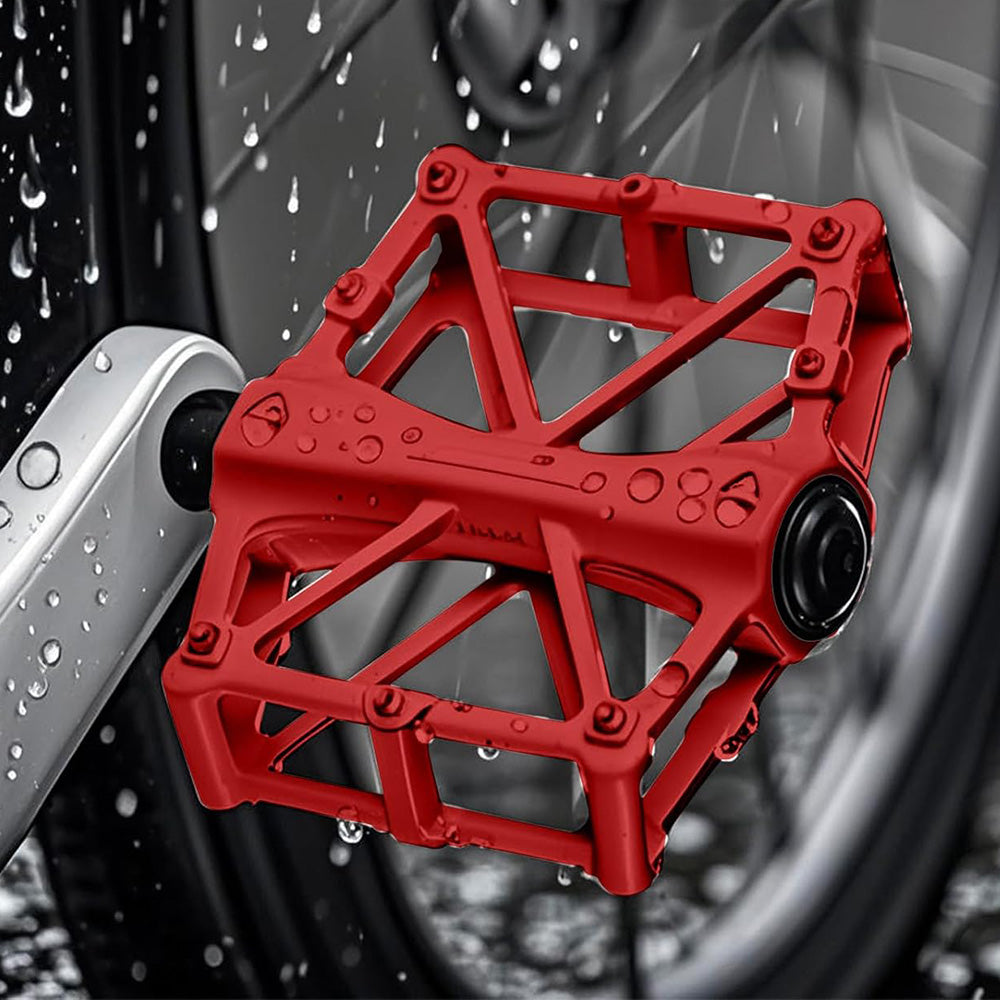 Antiskid Aluminum Alloy Bike Pedals Wide Platform Lightweight Bicycle Pedals for MTB Road Bikes