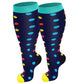 3 Pairs Plus Size Socks for Women Men Knee High Support for Nurses Pregnancy-Style 2