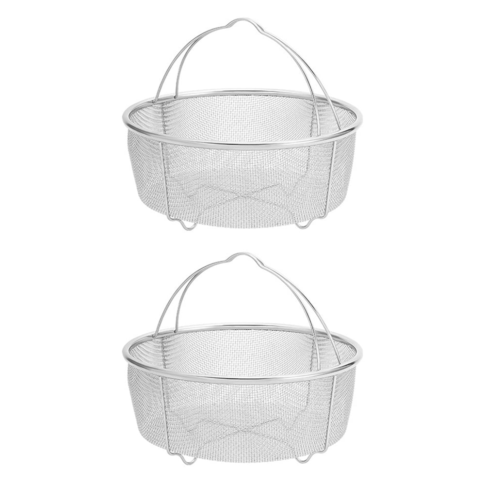 2 Pack 304 Stainless Steel Mesh Strainer Basket for Pressure Cookers Pot