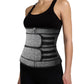 Sweat Waist Trainer for Women Sauna Sweat Belt Slim Body Shaper Corset-Grey
