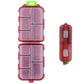 Travel Pill Boxes Pill Organizer 24 Lables 10 Grids Travel Daily Pill Container