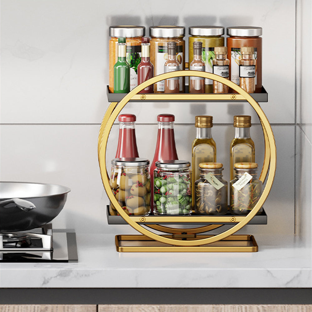 2-Tier Metal Makeup Organizers and Storage