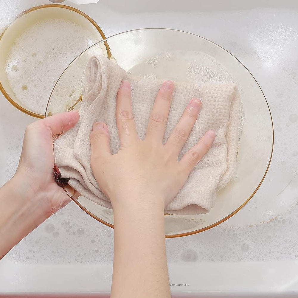 12Pcs Cotton Waffle Weave Kitchen Dish Cloths Ultra Soft Absorbent Dish Towels