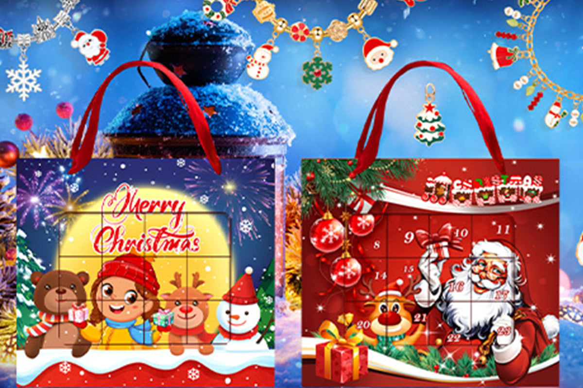 2025 Christmas Advent Calendar Bracelet Blind Box Kit DIY Charm Bracelets Gift