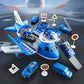 Kids Transformable Airplane Transport Playset Transformable Storage Plane Toy