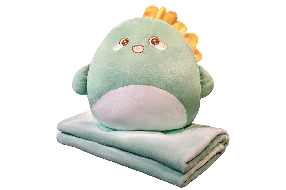 2-In-1 Cartoon Plushie Pillow Blanket