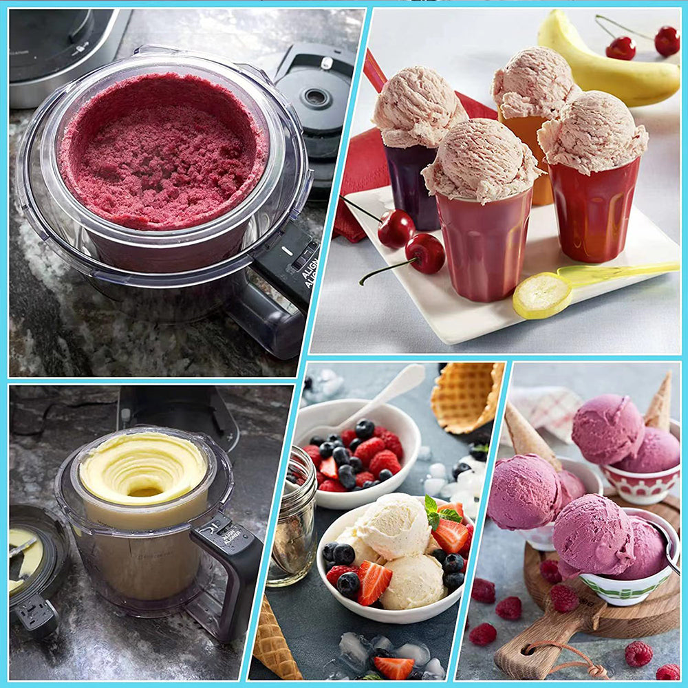 4Pcs Cream Pints Cup Storage Jars For Ninja NC299AM C300s Series