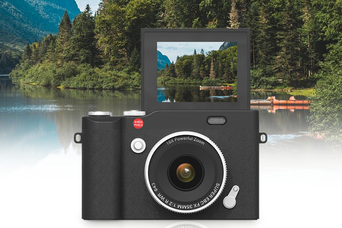 4K Digital Camera for Photography and Vlogging 64MP Compact Autofocus