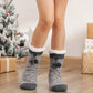 Womens Slipper Fuzzy Grips Socks Fluffy Winter Warm Thick Thermal Cozy Plush Non Slip Cabin Soft Fleece Socks