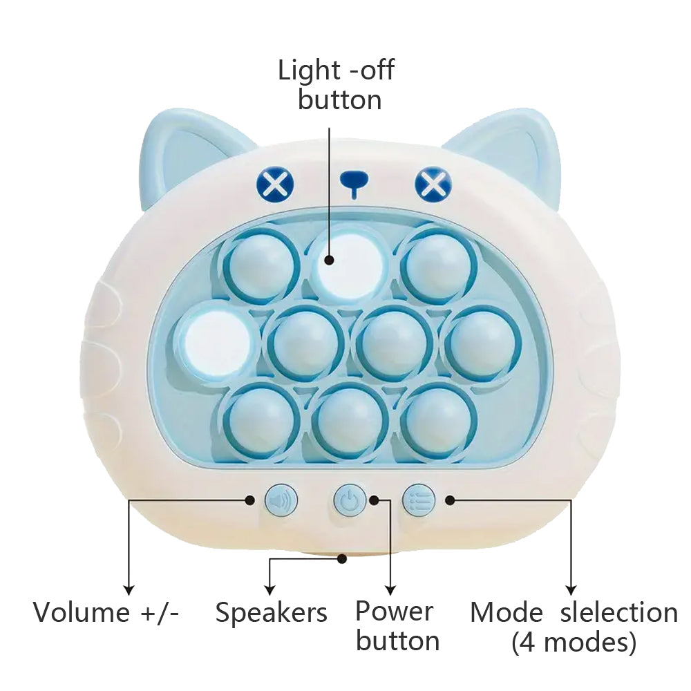 Poping Handheld Game Machine Light Up Pop Games Sensory Fidget Toys