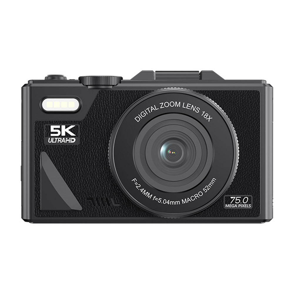 Digital Camera for Photography with 180-degree Flip Screen
