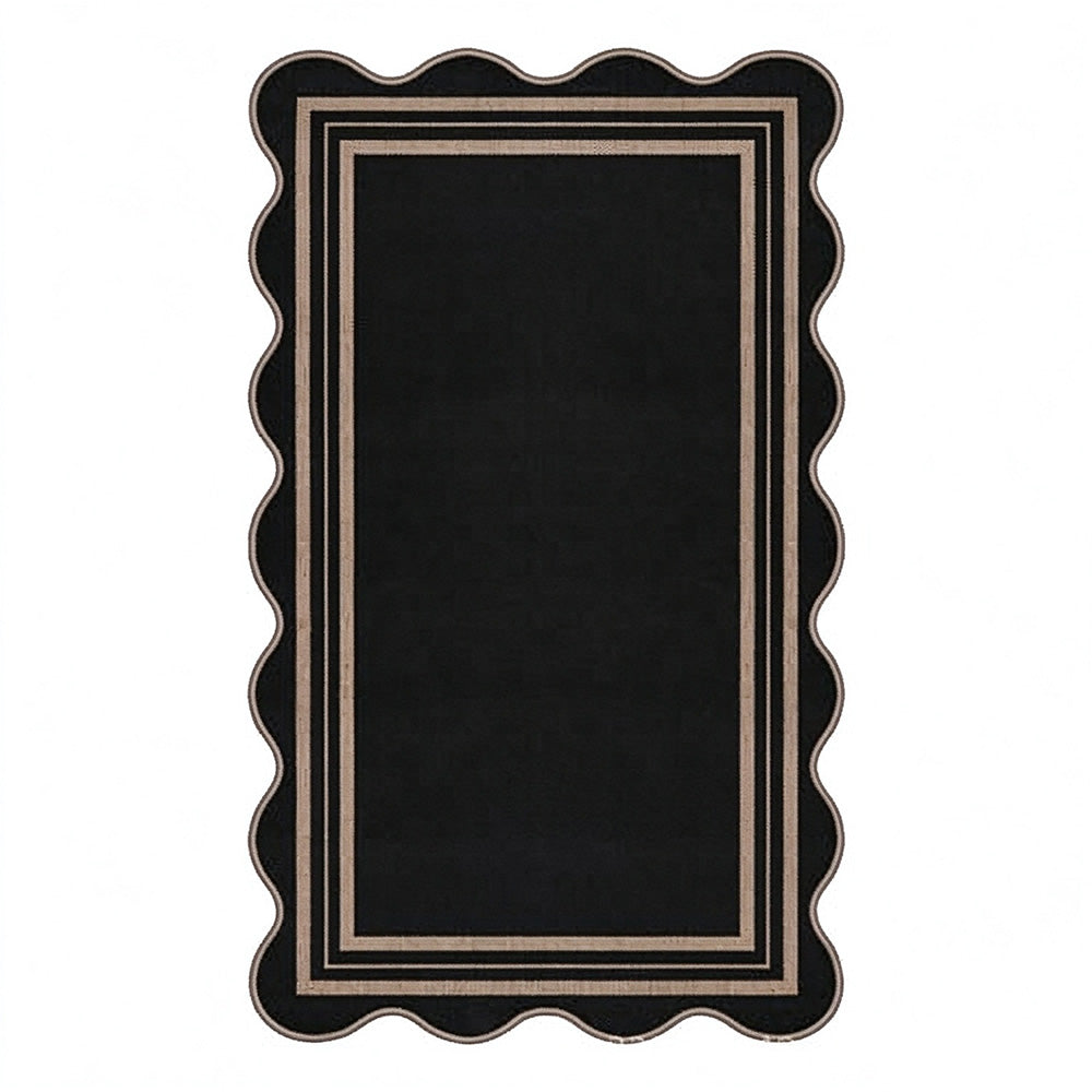 Geometric Crystal Velvet Area Rug Washable Floor Mat for Home-Style 1