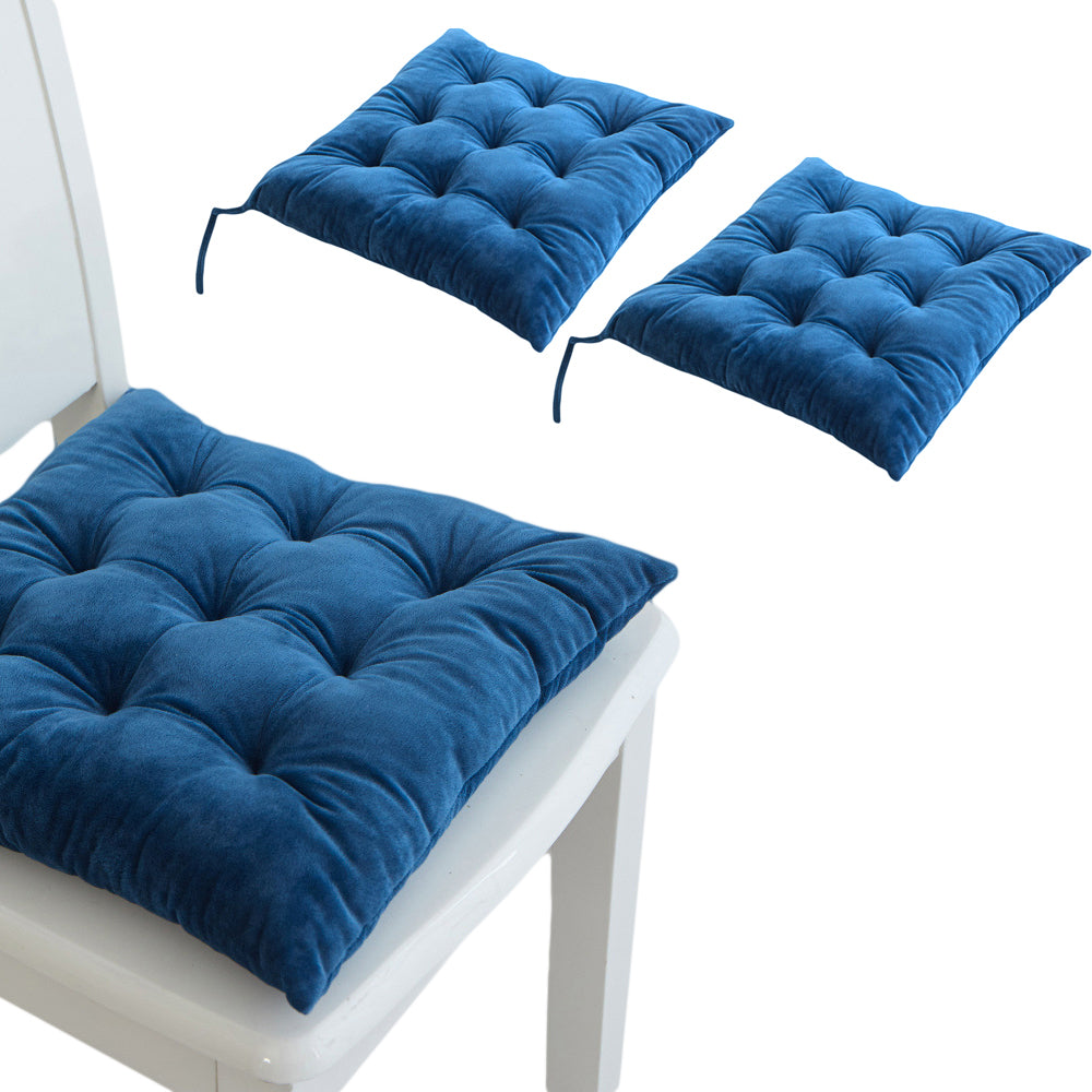 2Pcs Tie On Seat Cushion for Dining Patio Home Kitchen and Office Chairs