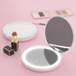Mini Mirror With Lights Magnification LED Compact Mirror Travel Mirror For Pocket