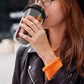 Double Walled Glass Coffee Mug Drinking Coffee Cup with Silicone Lid