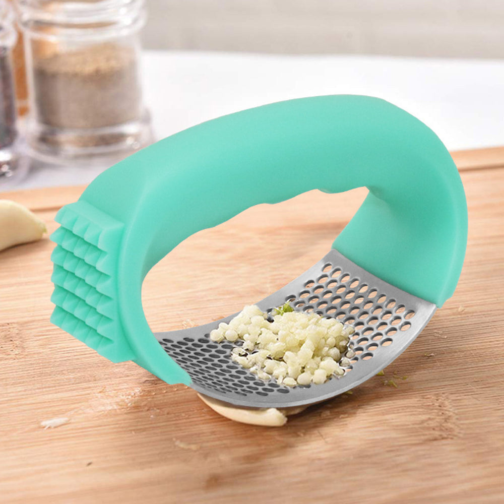 Stainless Steel Garlic Peeler and Squeezer Kitchen Tool Kit