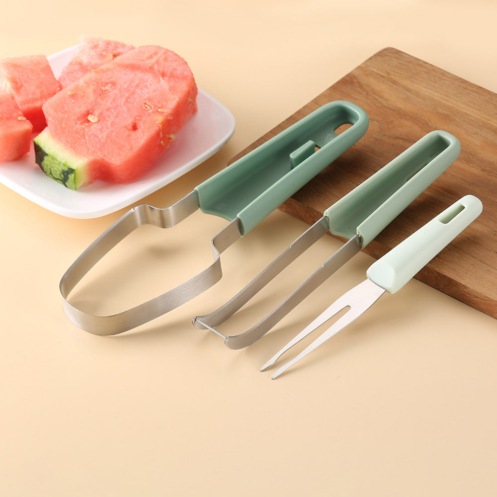 3-in-1 Stainless Steel Watermelon Fork Slicer