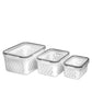 3Pack Fridge Food Storage Container Sets with Lids and Strainer
