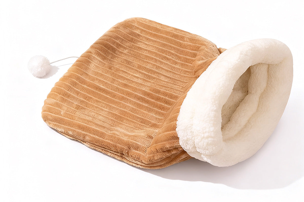 Warm Sherpa Pet Sleeping Bag Pet Sleep Sack Comfortable Pet Bed Bag