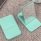 2-Pack Medium Foldable PU Leather Makeup Mirror Portable Travel Vanity Mirror