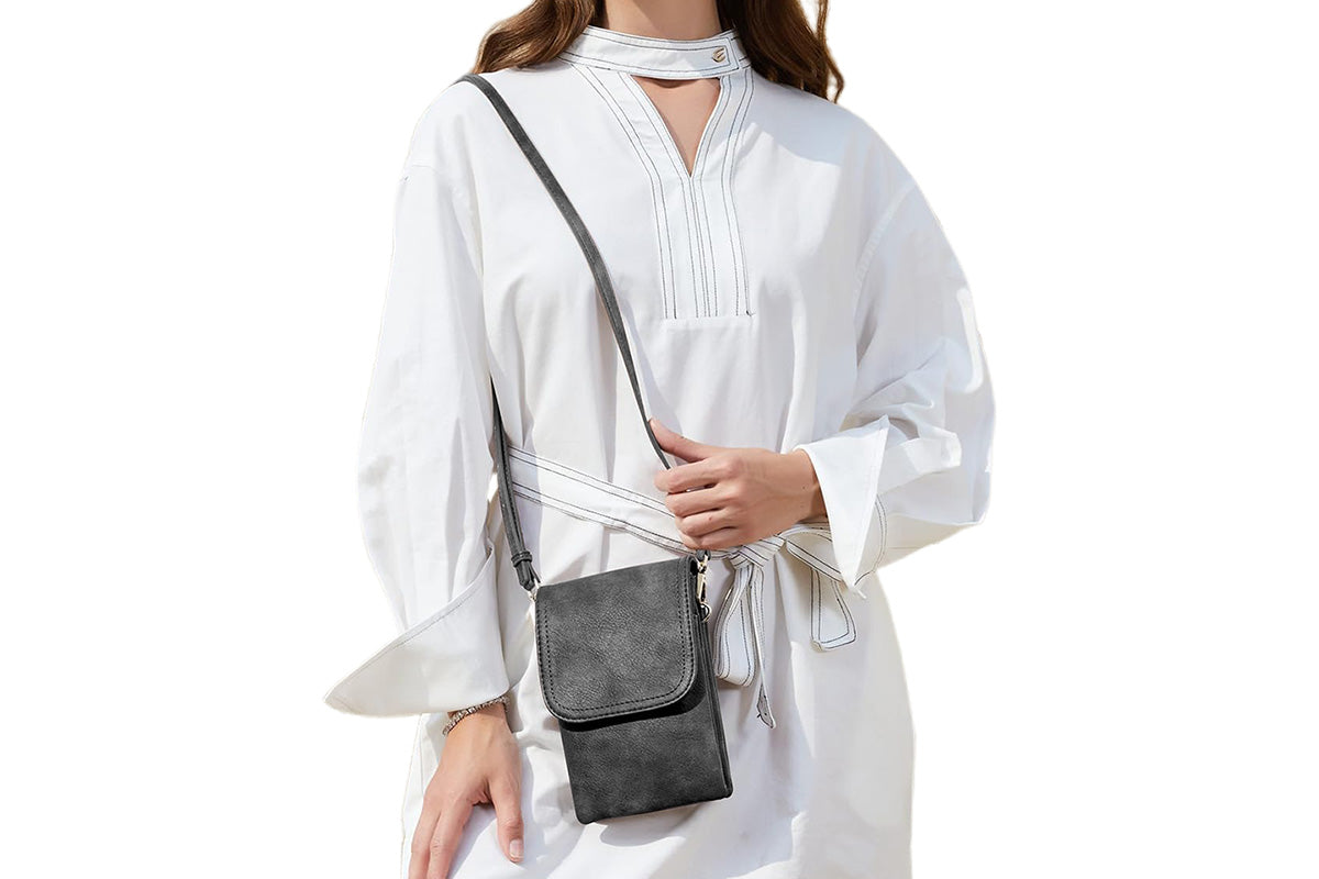 PU Leather Women Crossbody Bag Adjustable Strap Small Cell Phone Purse