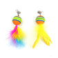 20 Pack Interactive Cat Feather Suction Cup Wand Toy Set