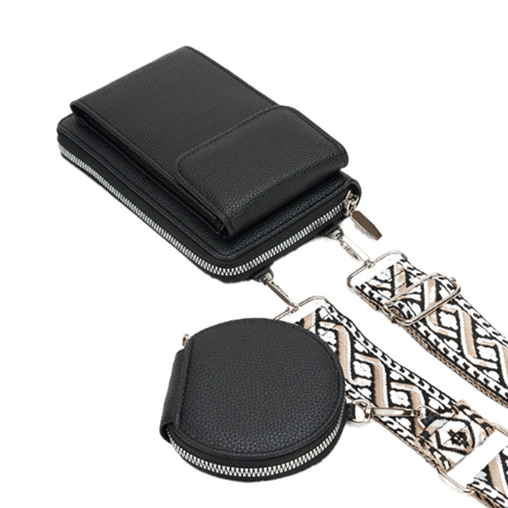 PU Leather Cell Phone Purse Small Crossbody Bags With Credit Card Slot