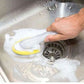 5Pcs Kitchen Soap Dispenser Sponge Brush with Handle Set-1 Handle+5 Sponge