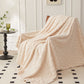 2Pcs Soft Warm Reversible Faux Long Plush Blanket