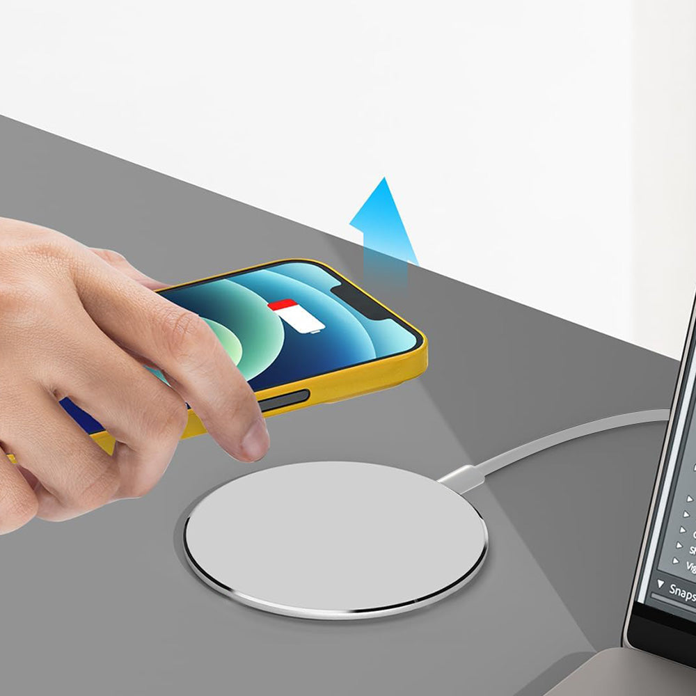 Fast Wireless Charger Pad with Mirror Surface for Phone
