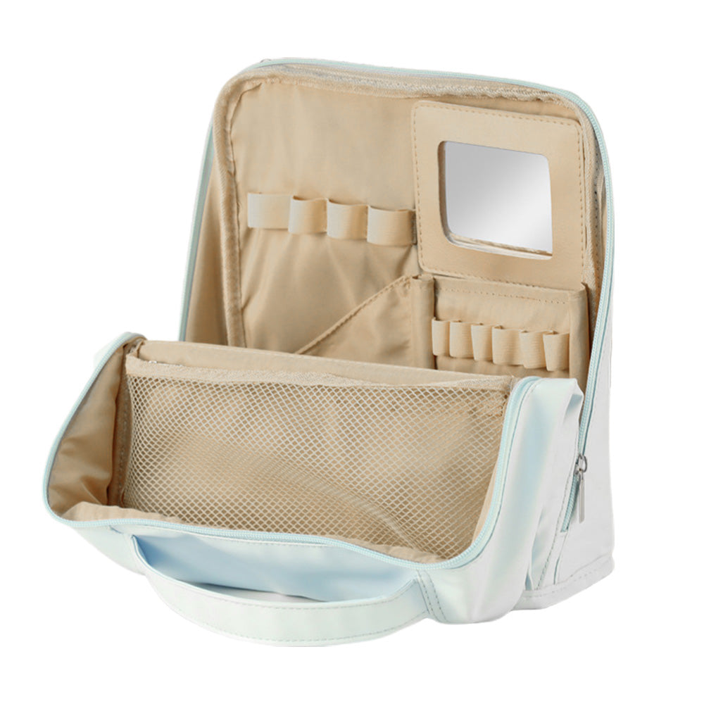 Large Capacity Standing Makeup Bag Travel Makeup Organizer Cosmetic Bag